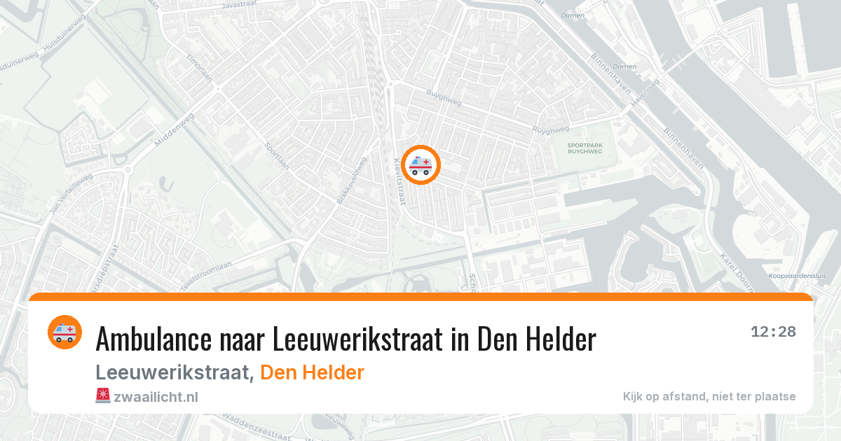 Ambulance naar Leeuwerikstraat in Den Helder — 10 mei 2026