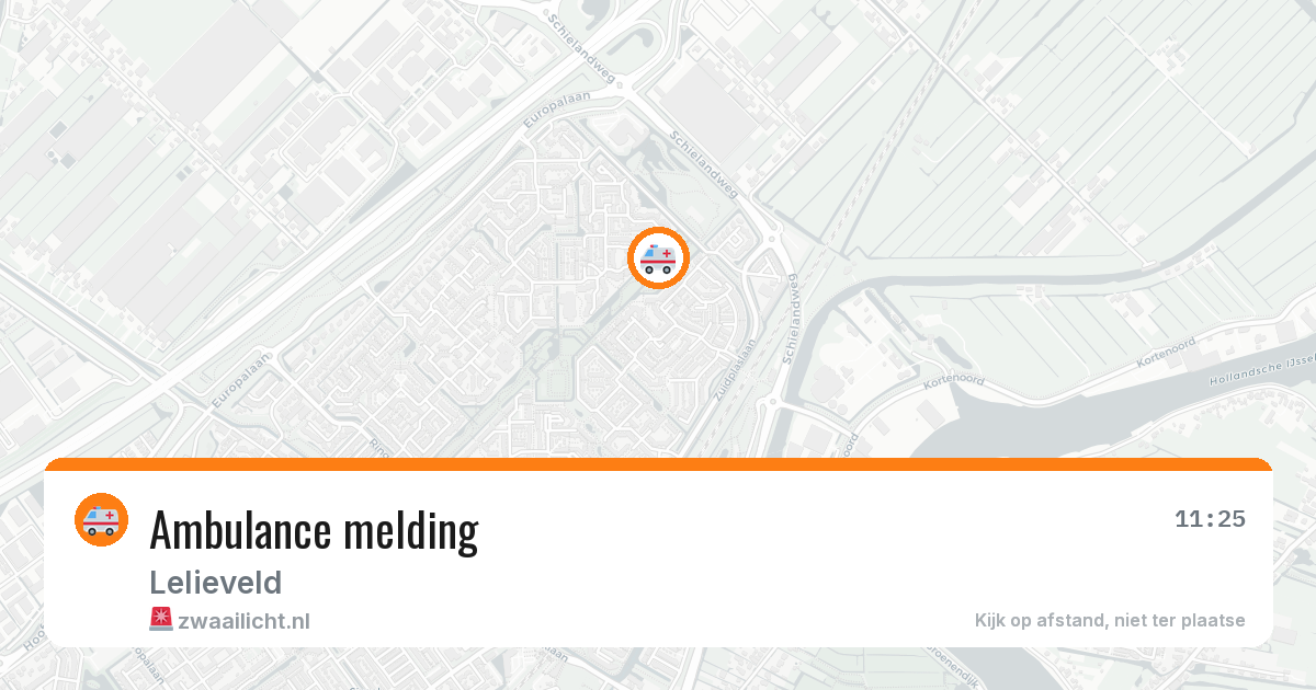 Ambulance melding — 11 mei 2026