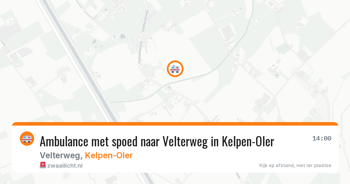 Ambulance met spoed naar Velterweg in Kelpen-Oler — 17 feb 2026