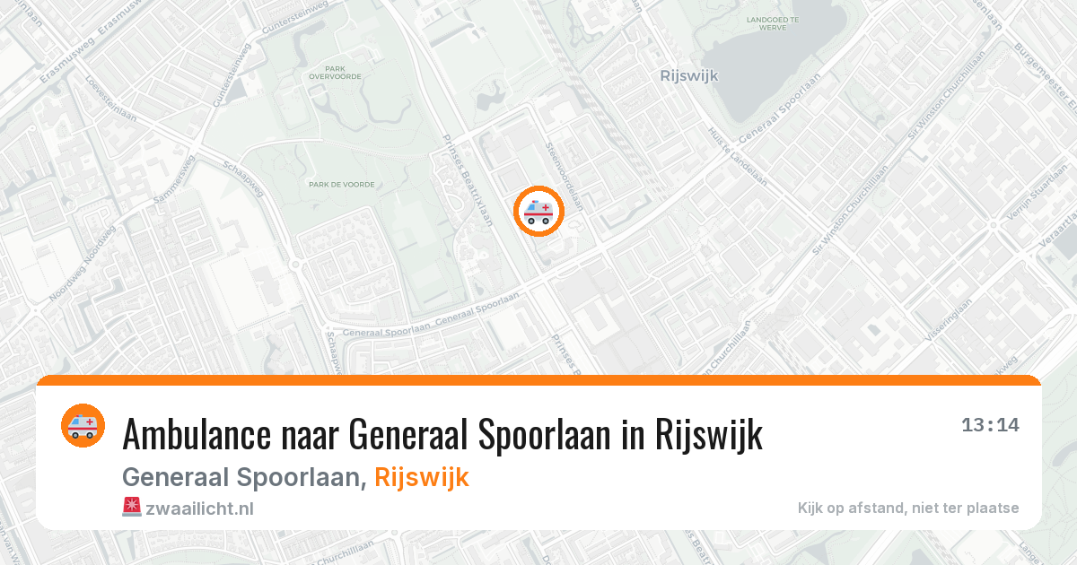 Ambulance naar Generaal Spoorlaan in Rijswijk — 16 mrt 2026