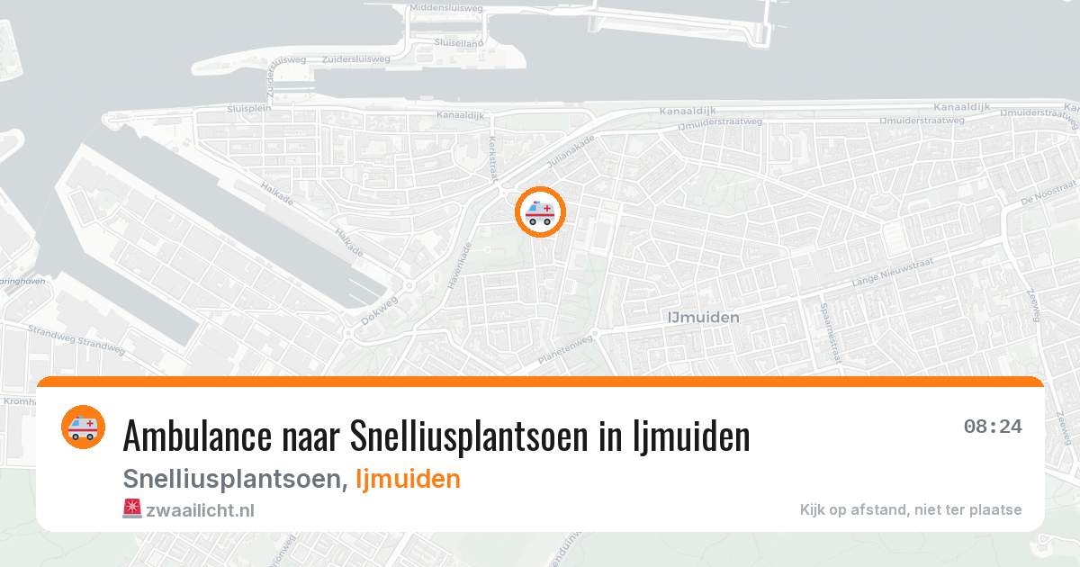 Ambulance naar Snelliusplantsoen in Ijmuiden — 24 mei 2026