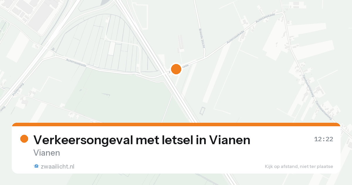 Verkeersongeval met letsel in Vianen — 18 aug 2026