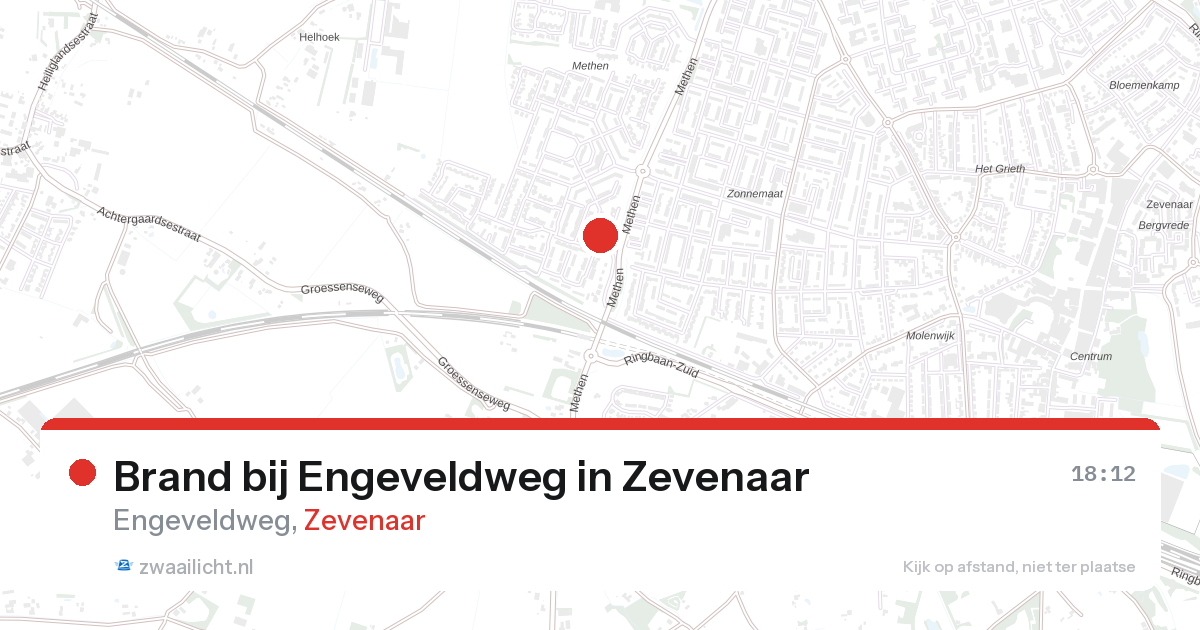 Brand bij Engeveldweg in Zevenaar — 27 aug 2026