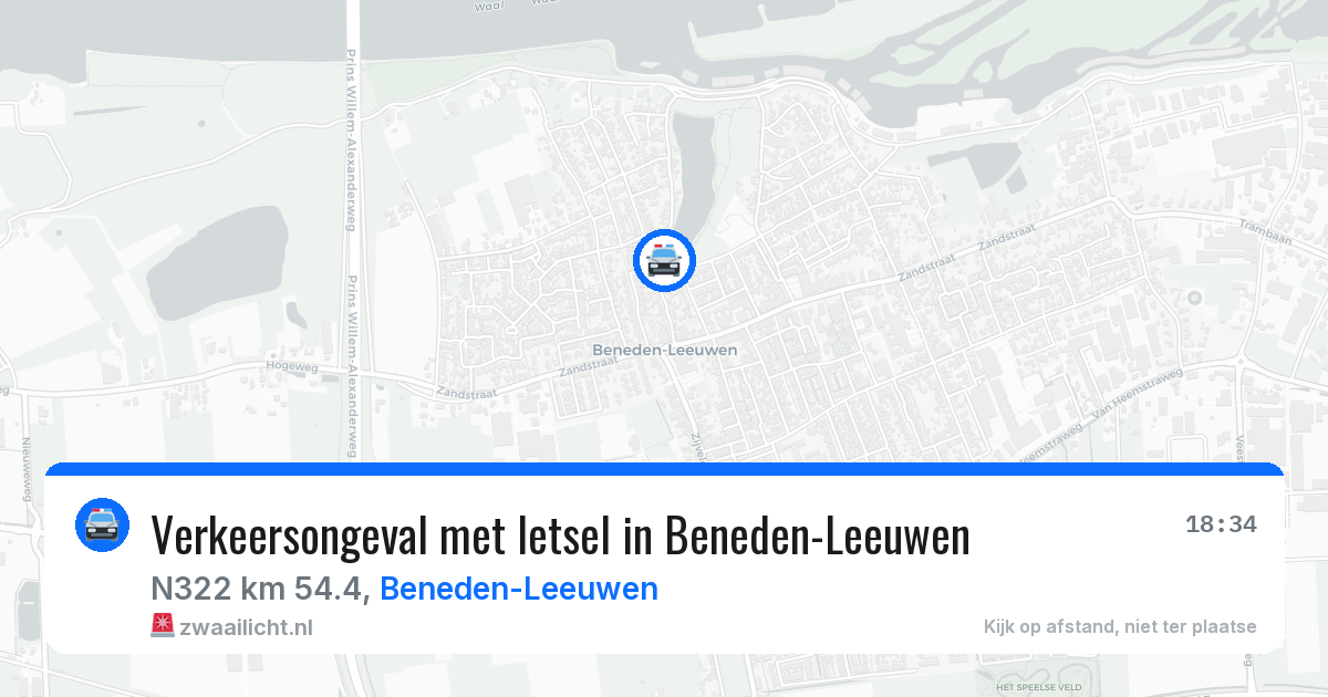 Verkeersongeval met letsel in Beneden-Leeuwen — 30 apr 2026