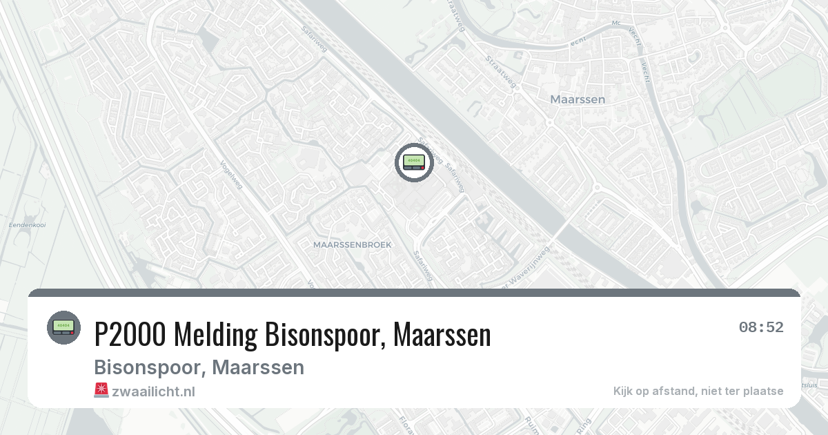 P2000 Melding Bisonspoor, Maarssen — 3 feb 2026