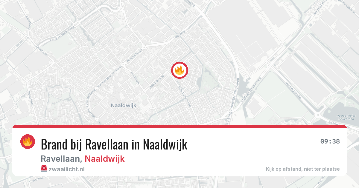 Brand bij Ravellaan in Naaldwijk — 14 jun 2026