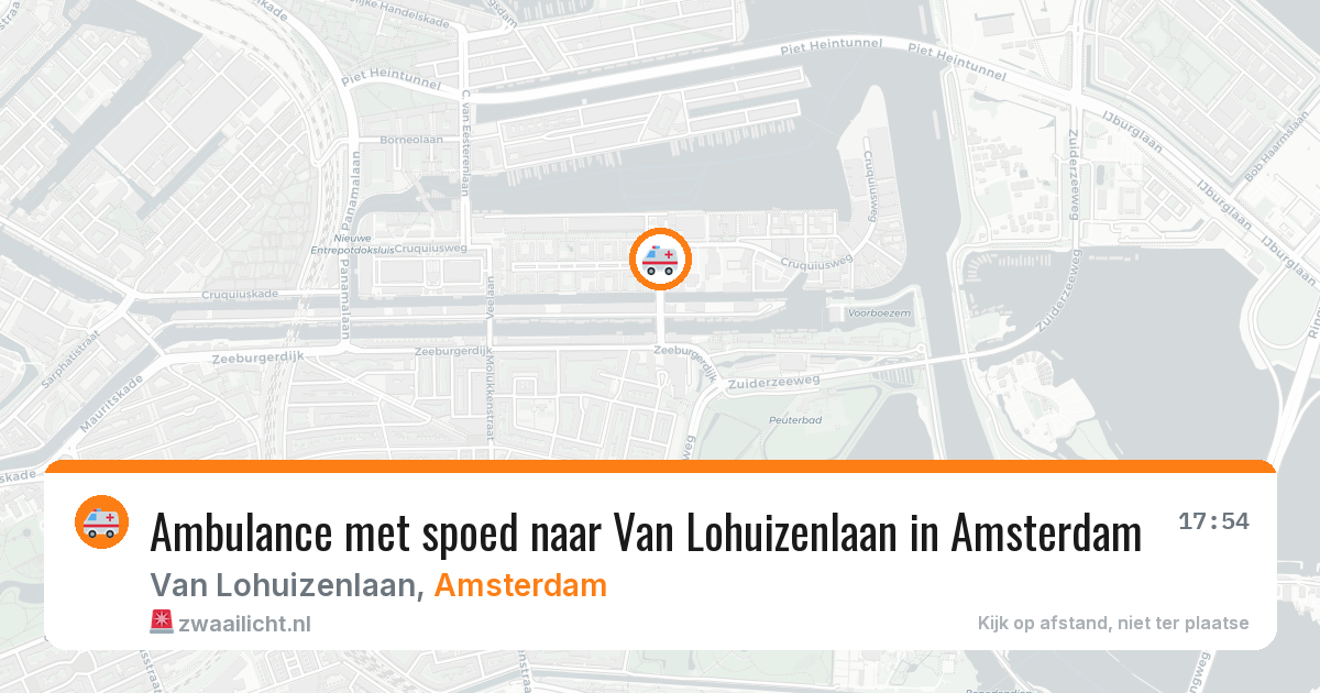 Ambulance met spoed naar Van Lohuizenlaan in Amsterdam — 16 jul 2026