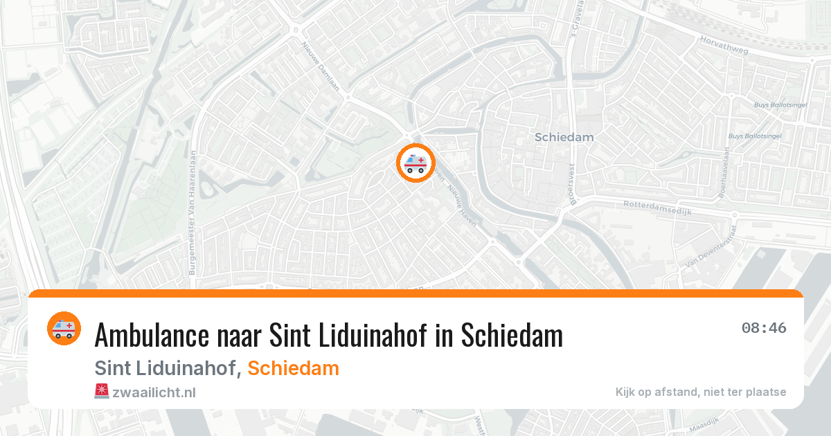 Ambulance naar Sint Liduinahof in Schiedam — 31 mrt 2026
