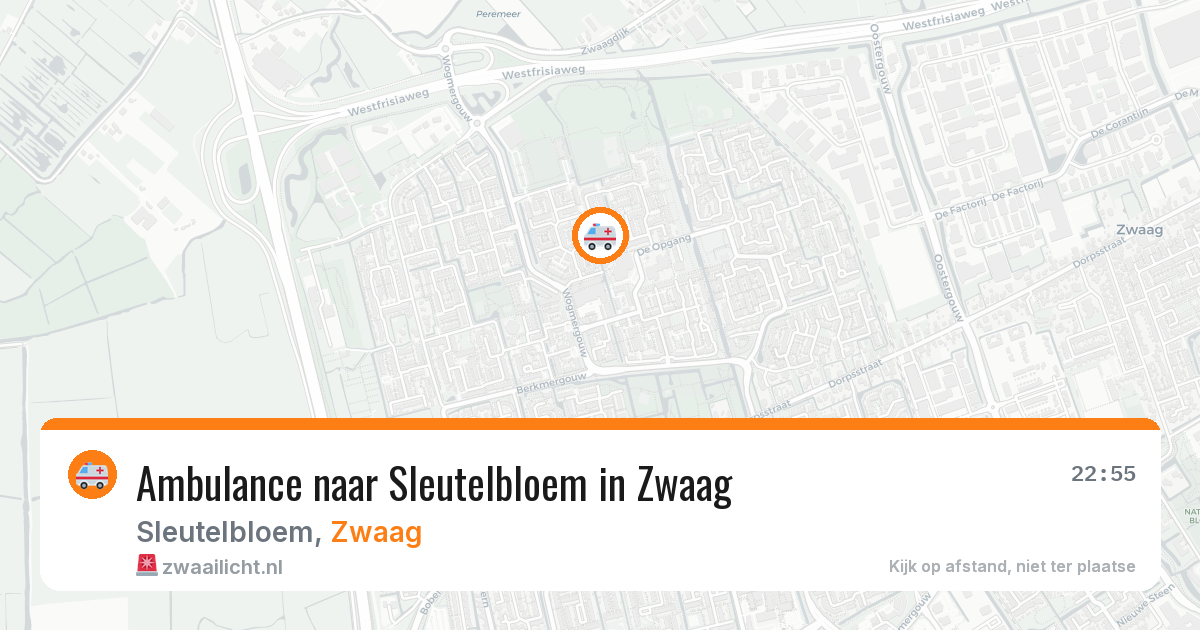 Ambulance naar Sleutelbloem in Zwaag — 28 apr 2026