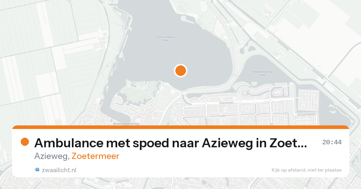 Ambulance met spoed naar Azieweg in Zoetermeer — 21 aug 2026