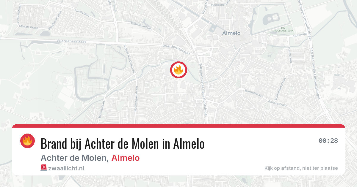 Brand bij Achter de Molen in Almelo — 4 aug 2026