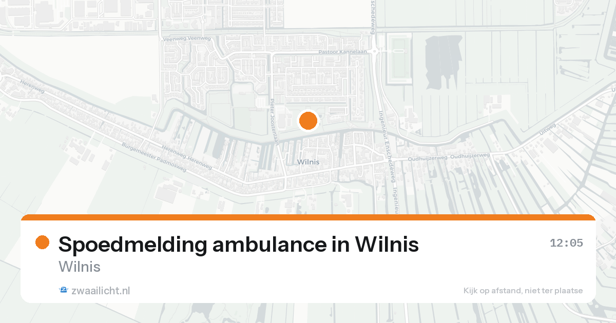 Spoedmelding ambulance in Wilnis — 31 jan 2026
