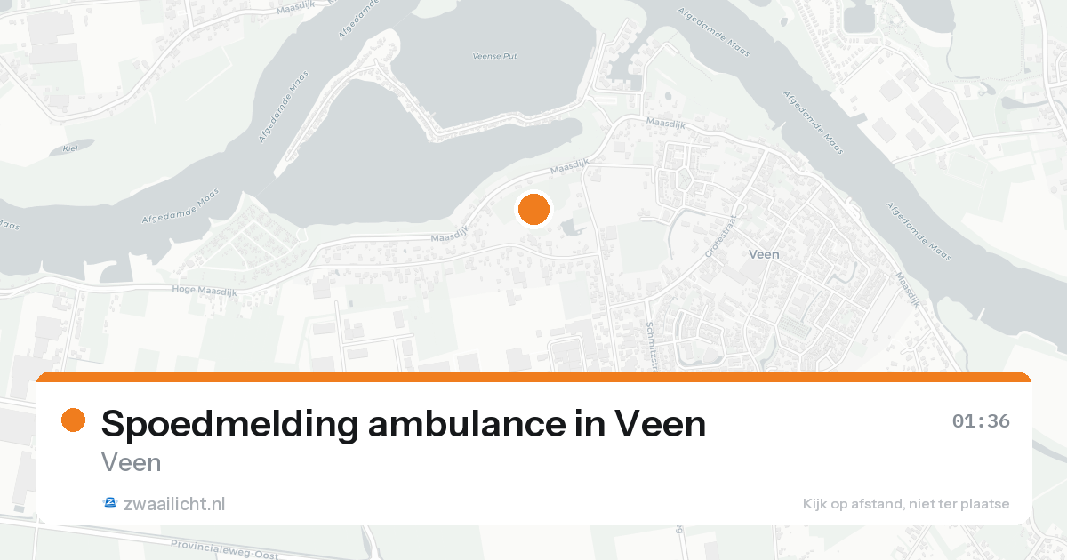 Spoedmelding ambulance in Veen — 16 aug 2026