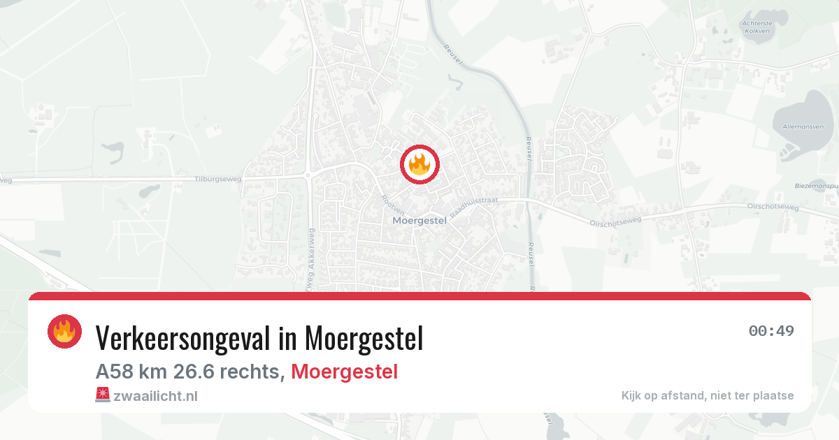 Verkeersongeval in Moergestel — 12 mei 2026