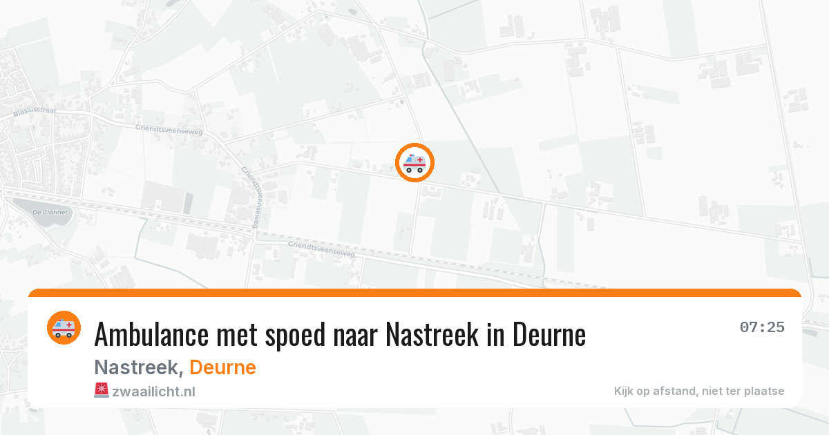 Ambulance met spoed naar Nastreek in Deurne — 26 mei 2026
