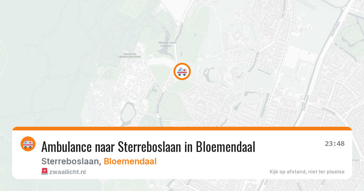 Ambulance naar Sterreboslaan in Bloemendaal — 15 apr 2026