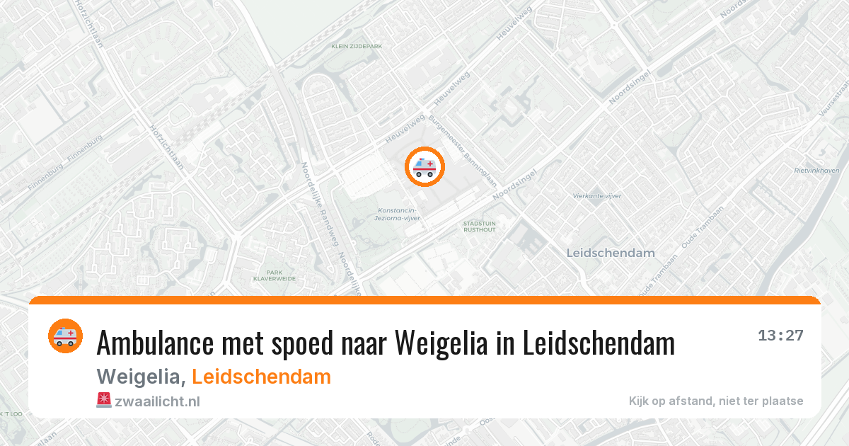 Ambulance met spoed naar Weigelia in Leidschendam — 22 mei 2026