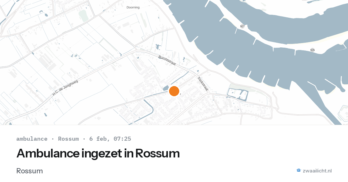 Ambulance ingezet in Rossum — 6 feb 2026