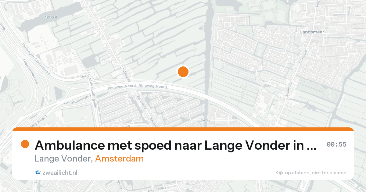 Ambulance met spoed naar Lange Vonder in Amsterdam — 10 feb 2026
