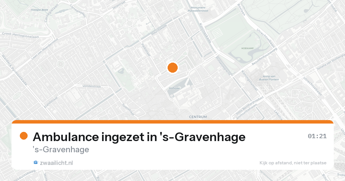 Ambulance ingezet in 's-Gravenhage — 31 jan 2026