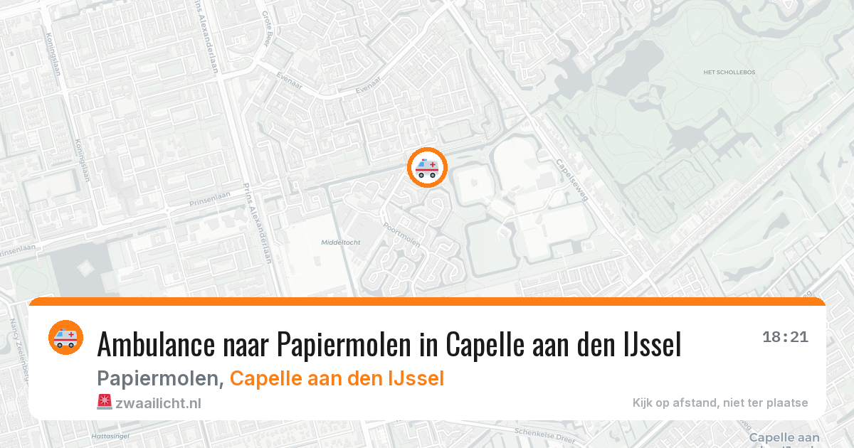 Ambulance naar Papiermolen in Capelle aan den IJssel — 8 feb 2026