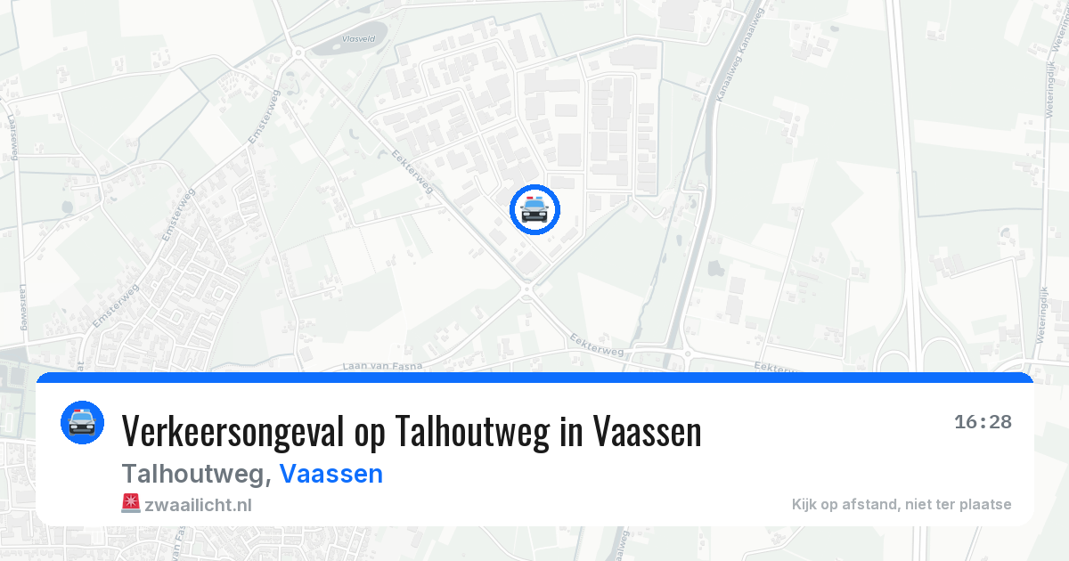 Verkeersongeval op Talhoutweg in Vaassen — 26 mei 2026