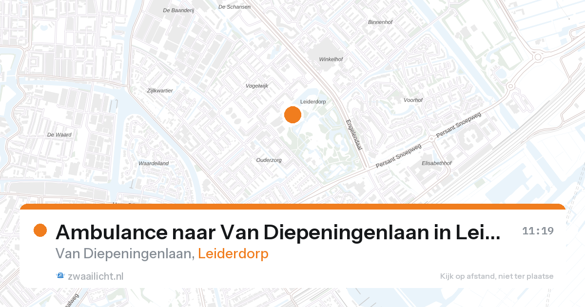 Ambulance naar Van Diepeningenlaan in Leiderdorp — 28 aug 2026