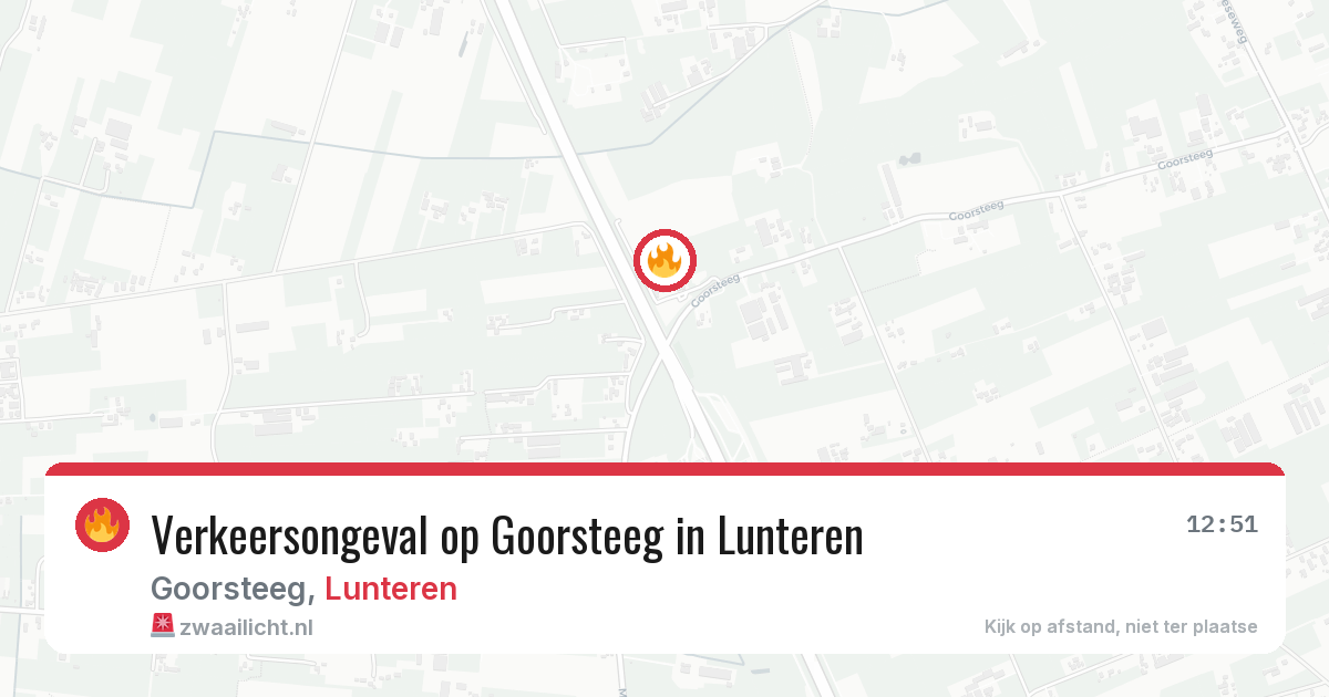 Verkeersongeval op Goorsteeg in Lunteren — 20 mrt 2026