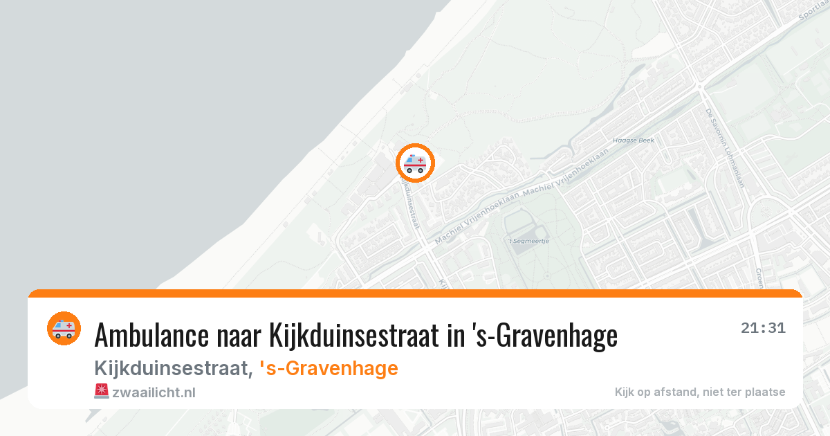 Ambulance naar Kijkduinsestraat in 's-Gravenhage — 20 jul 2026