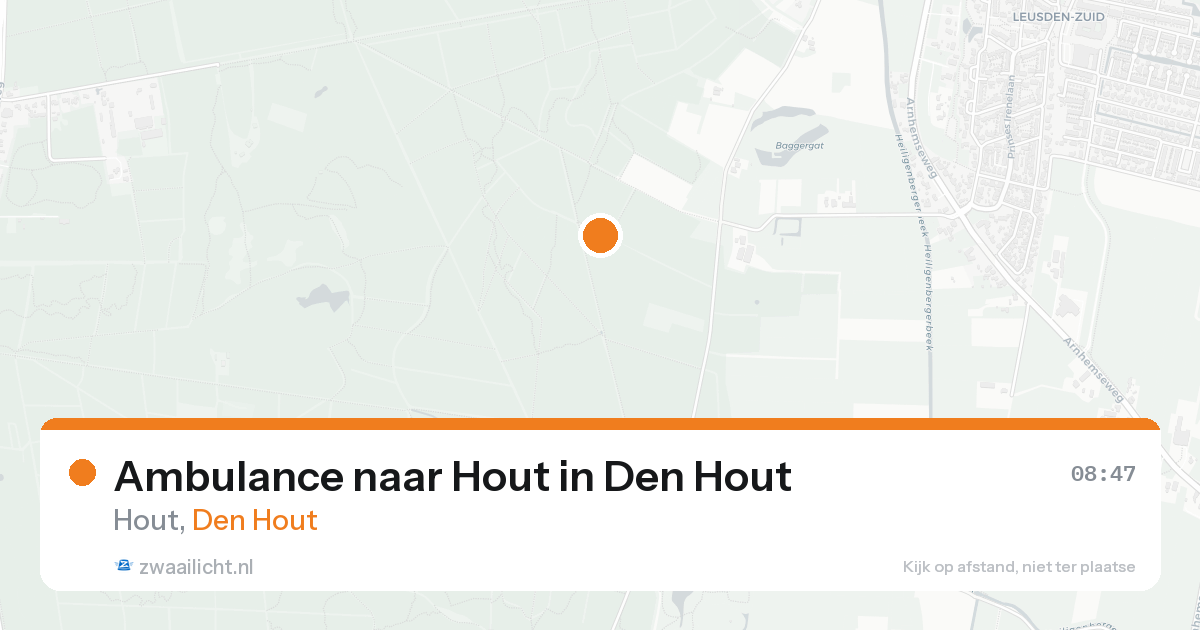 Ambulance naar Hout in Den Hout — 31 jan 2026