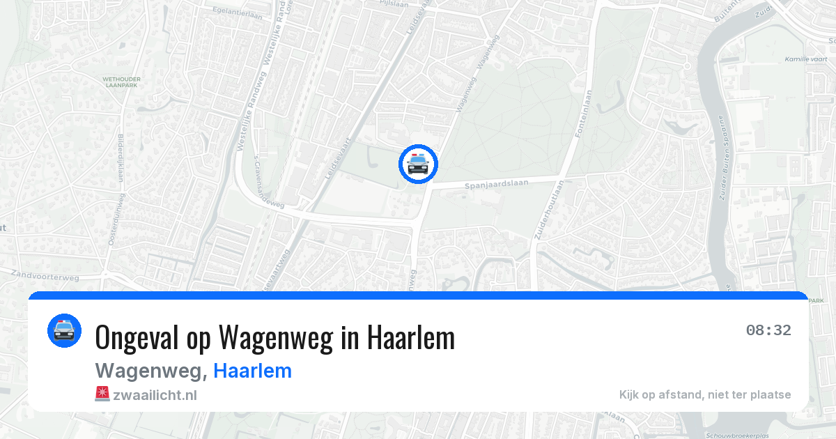 Ongeval op Wagenweg in Haarlem — 26 mrt 2026