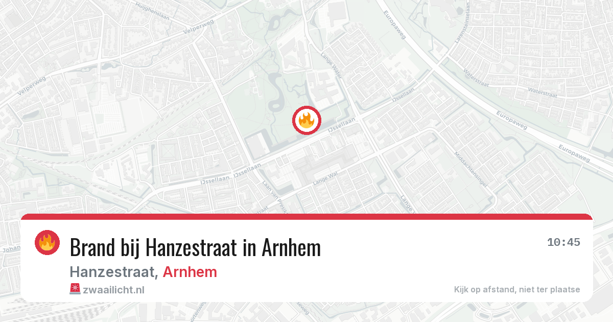 Brand bij Hanzestraat in Arnhem — 2 mrt 2026