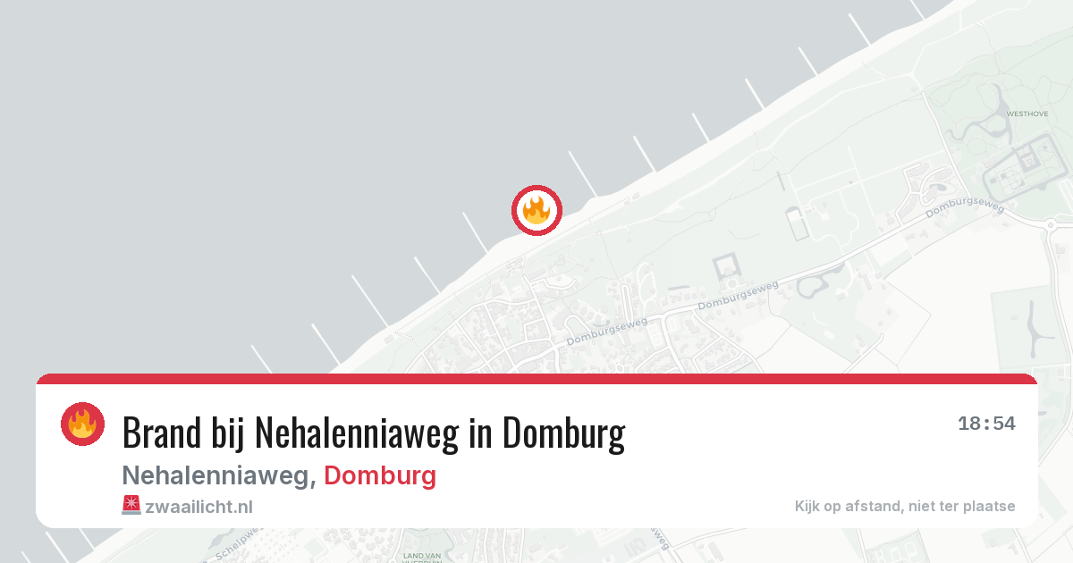 Brand bij Nehalenniaweg in Domburg — 23 jun 2026