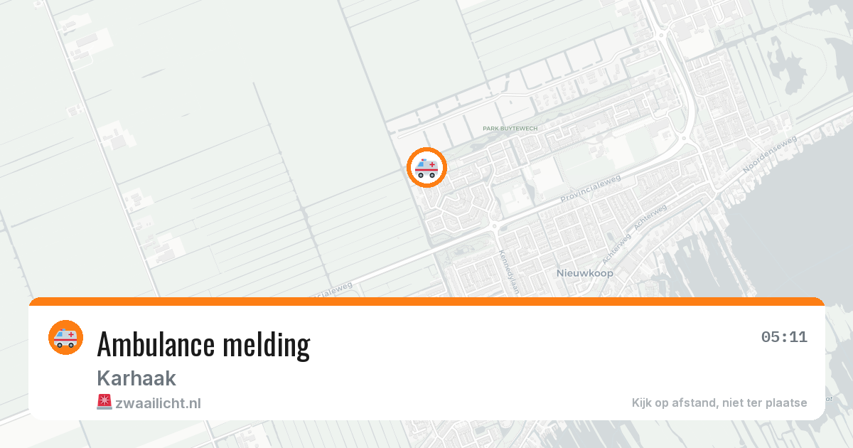Ambulance melding — 13 jun 2026