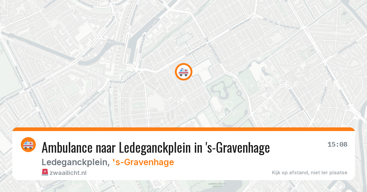 Ambulance naar Ledeganckplein in 's-Gravenhage — 31 mei 2026