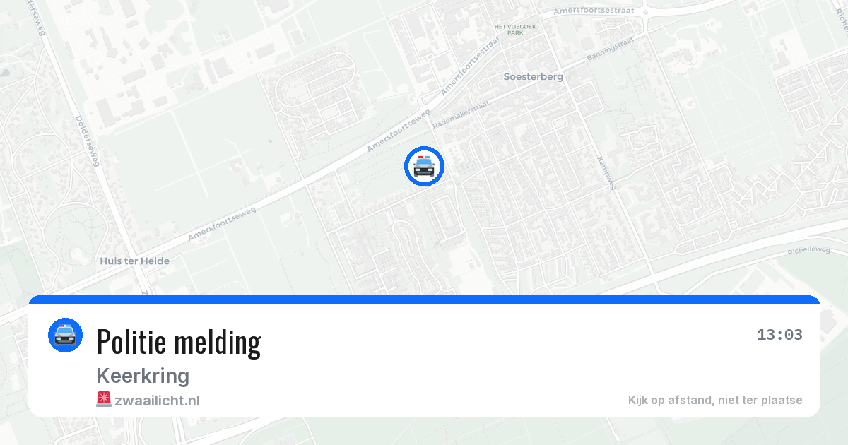 Politie melding — 12 mei 2026