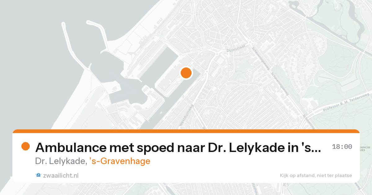 Ambulance met spoed naar Dr. Lelykade in 's-Gravenhage — 23 mei 2026