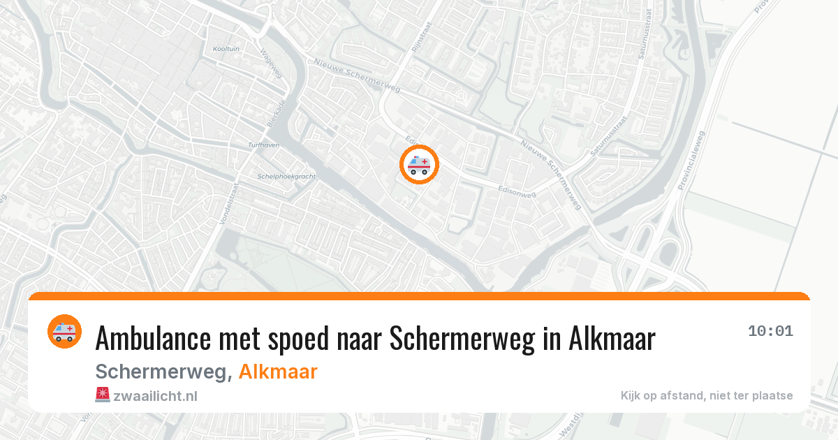 Ambulance met spoed naar Schermerweg in Alkmaar — 2 apr 2026