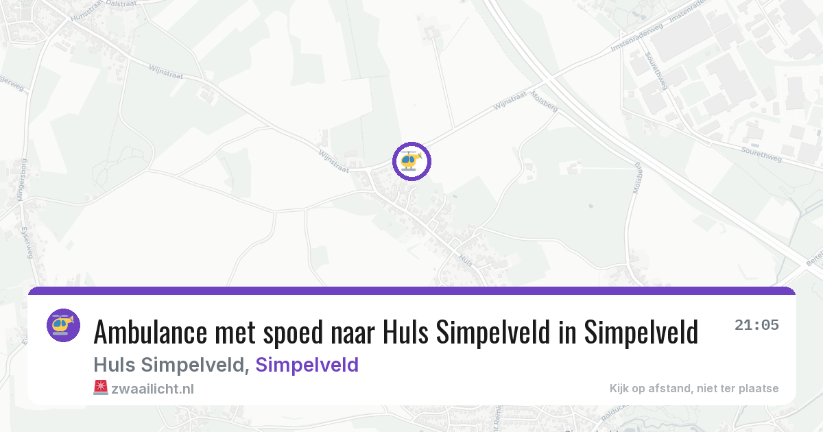 Ambulance met spoed naar Huls Simpelveld in Simpelveld — 7 feb 2026