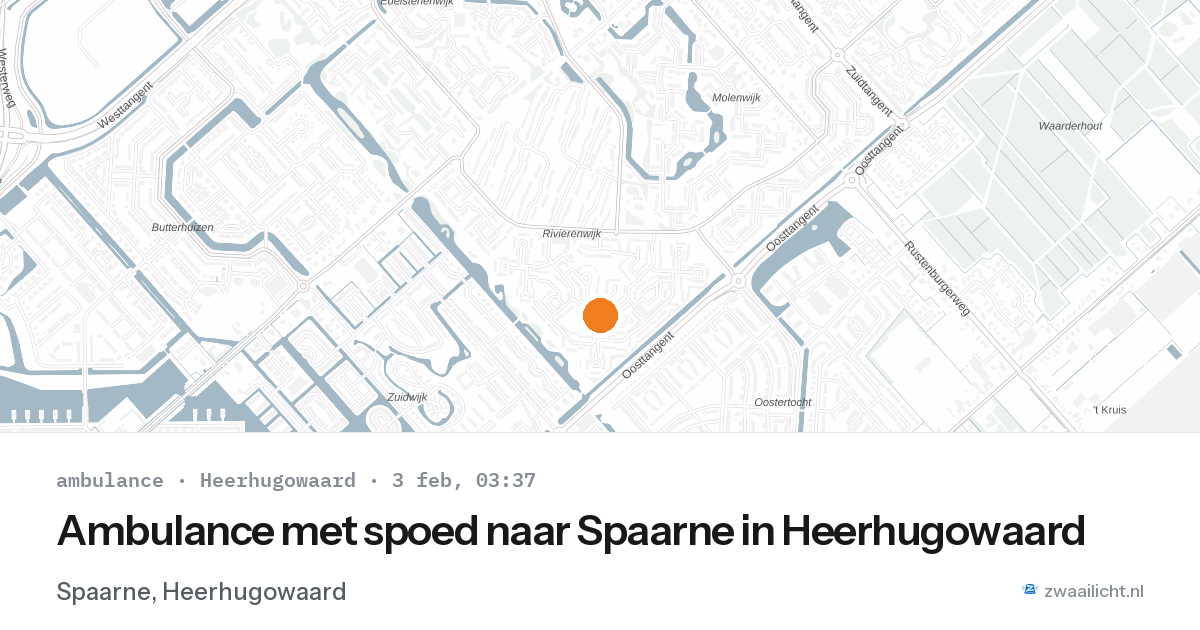 Ambulance met spoed naar Spaarne in Heerhugowaard — 3 feb 2026