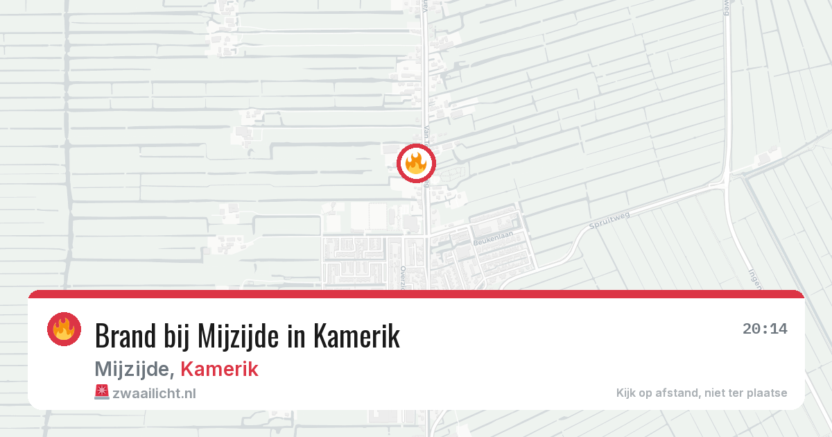 Brand bij Mijzijde in Kamerik — 4 mei 2026