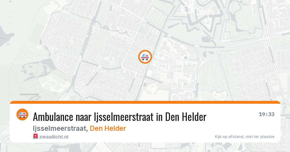 Ambulance naar Ijsselmeerstraat in Den Helder — 7 jul 2026