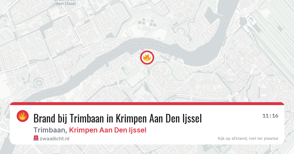 Brand bij Trimbaan in Krimpen Aan Den Ijssel — 4 aug 2026