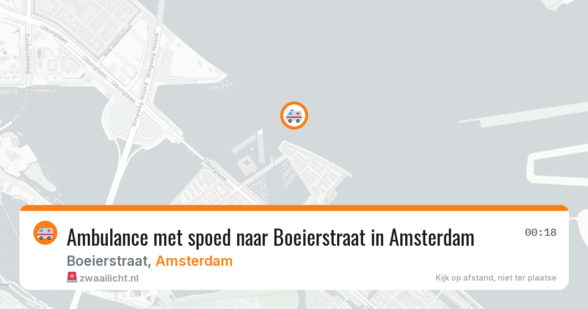 Ambulance met spoed naar Boeierstraat in Amsterdam — 9 aug 2026