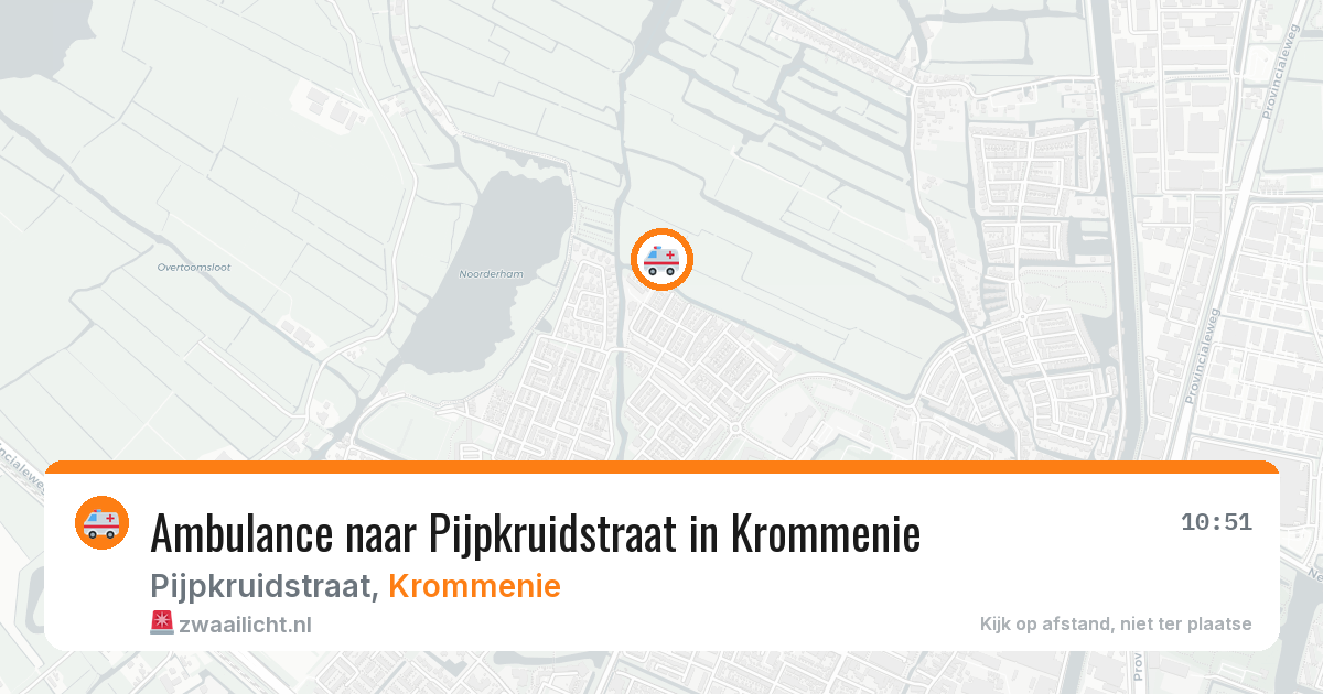 Ambulance naar Pijpkruidstraat in Krommenie — 14 aug 2026