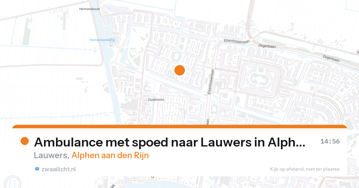 Ambulance met spoed naar Lauwers in Alphen aan den Rijn — 25 apr 2026
