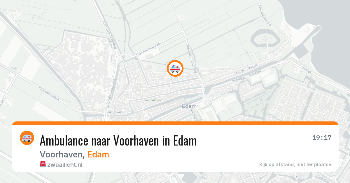 Ambulance naar Voorhaven in Edam — 8 jul 2026