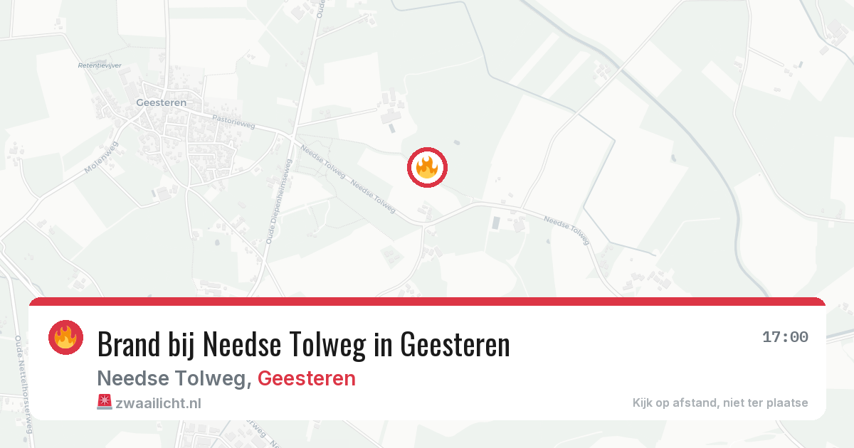 Brand bij Needse Tolweg in Geesteren — 30 jun 2026