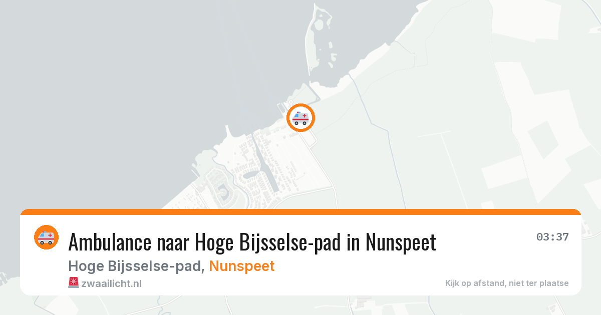 Ambulance naar Hoge Bijsselse-pad in Nunspeet — 13 aug 2026