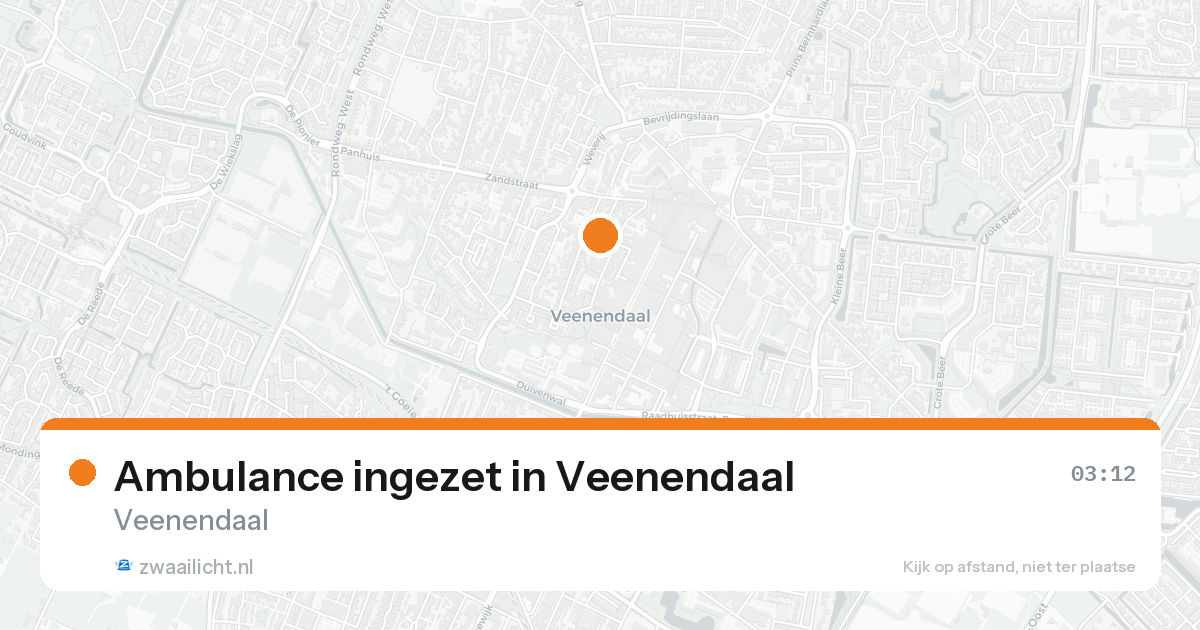 Ambulance ingezet in Veenendaal — 8 feb 2026